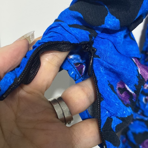 NWT Zara Dress Zara Ruched Long Sleeve Mini Dress Floral |Size XS - Picture 14 of 14